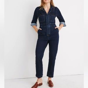 Madewell Denim Slim Coverall Jumpsuit Blue Size 8